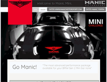 Tablet Screenshot of manicmini.com